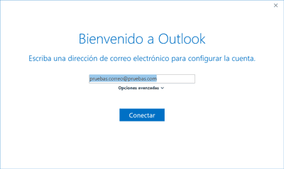 Outlook bienvenido