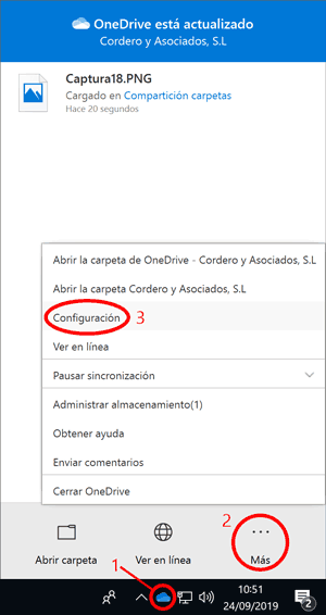 onedrive-configuración Onedrive Configuración