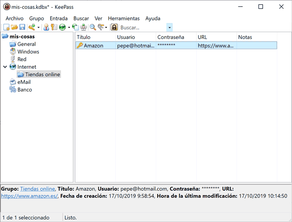 keepass-nueva-entrada Keepass nueva entrada