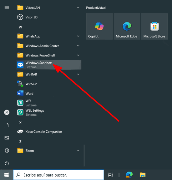 Icono Windows Sandbox