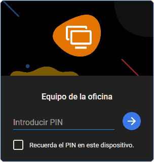 PIN escritorio remoto de Chrome