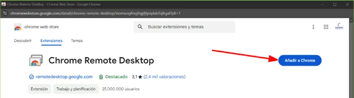 Chrome remote desktop