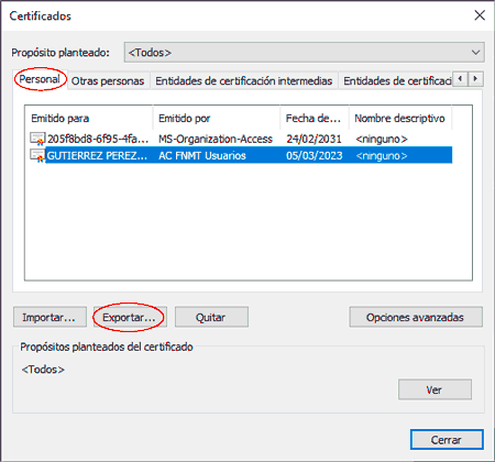 Certificados